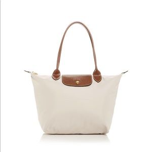 Longchamp Pilage small tote in ivory